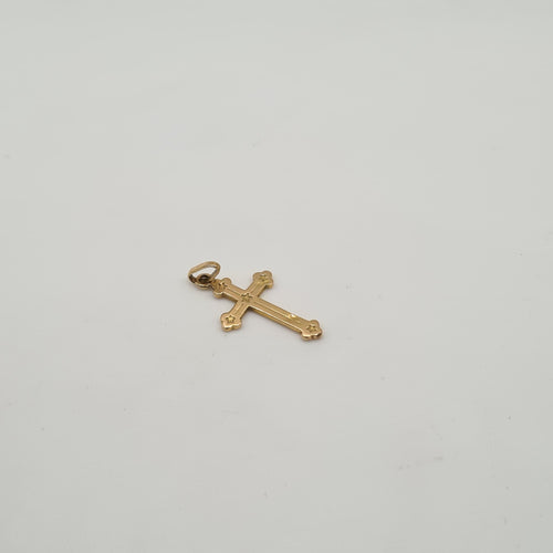 Pendentif Pendentif croix or jaune 58 Facettes