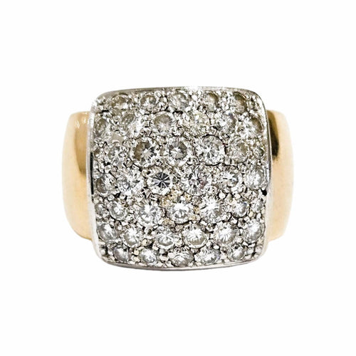 Bague 52 Bague jonc pavage diamants 58 Facettes 1-1663/1