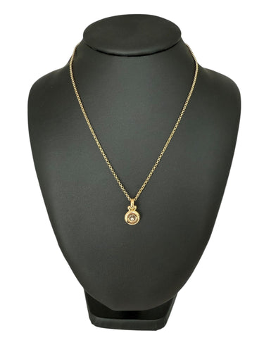 CHOPARD - Geelgouden ketting Happy Diamonds 