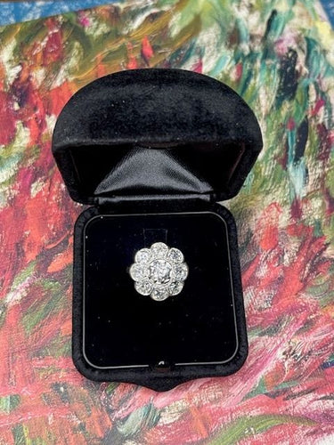 Bague Bague diamants, début XXéme, travail Français 58 Facettes