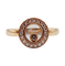 Bague 48 Chopard - Bague Happy Diamond pavée de diamants en or rose 18k 58 Facettes A06339
