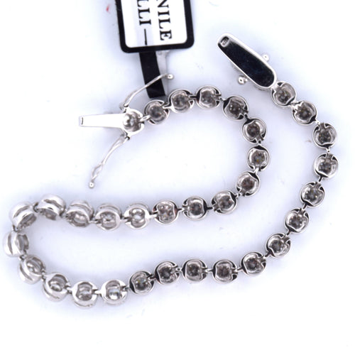 Bracelet Bracelet « TENNIS » - Or blanc 18 carats 58 Facettes