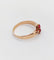 Bague 51.5 Bague antique or rose, rubis synthétiques et perles 58 Facettes A05426