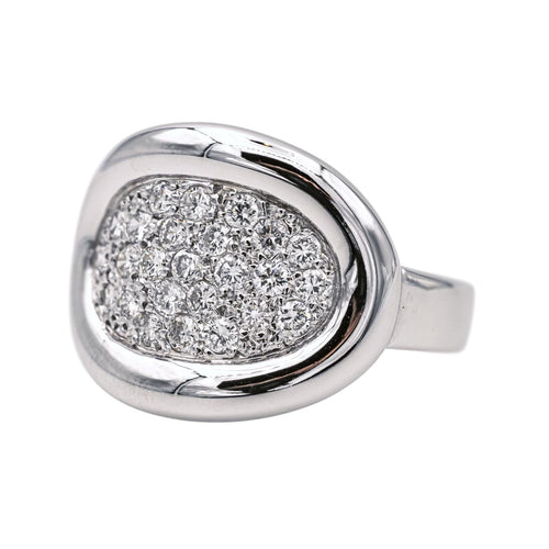 Bague 58 bague Or blanc Diamant 58 Facettes 4031098RV