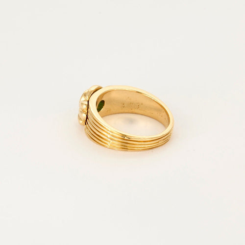 Bague 52 Bague Van Cleef & Arpels vintage en or jaune et émeraude 58 Facettes