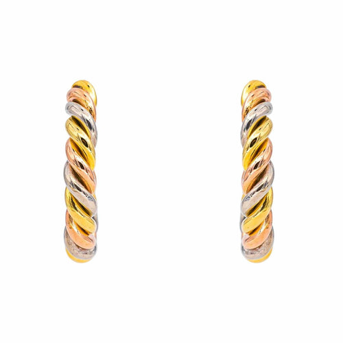 Boucles d'oreilles Boucles d'oreilles Demi créoles Or rose, Or jaune, Or blanc 58 Facettes 4153439CN