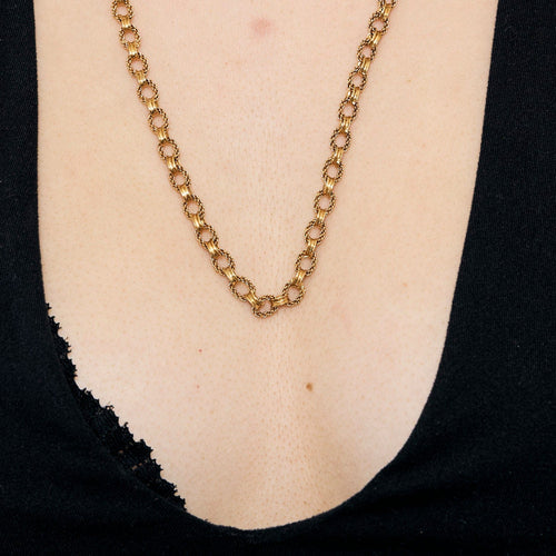 Collier Collier en or rose 18 carats 58 Facettes MON10042