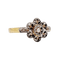 Bague 55 Bague marguerite antique en or 18k et diamants taille rose (circa 1900) 58 Facettes A06395
