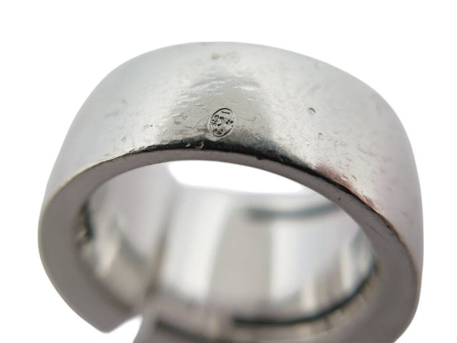 Bague 56 bague CHAUMET liens croises gm t56 asymetrique en or blanc diamants 0.45ct 58 Facettes 268855