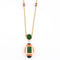 Collier Atelier Georges Lenfant - Exceptionnel Collier en or jaune lapis lazuli ,jade, nephrite, corail et onyx. 58 Facettes 58FC9