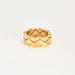 Bague 55 CHANEL - Bague matelassée or jaune 58 Facettes