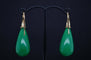 Boucles d'oreilles Boucles d'oreilles pendantes en or avec pierre de jade 58 Facettes