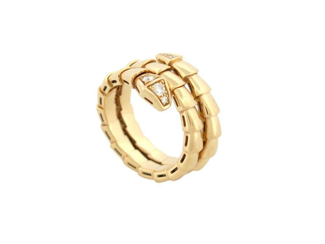 Bague 52 bague BULGARI serpenti viper diamants 357878 en or jaune 18k t52 58 Facettes 267760