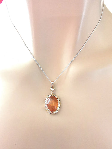 Pendentif Pendentif Cabochon d'Ambre 58 Facettes AA 1620