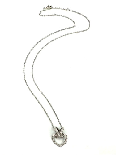 Collier CHAUMET - Collection Liens, collier or blanc, diamants (full set) 58 Facettes