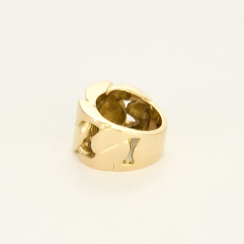 Bague 44 Bague gourmette en or jaune 58 Facettes MAN1917X3