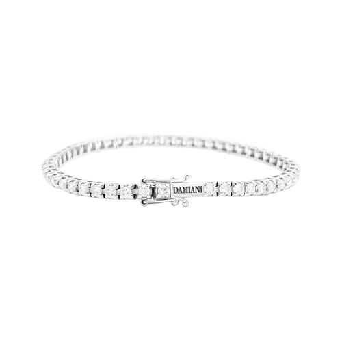 Bracelet Ligne tennis Damiani or blanc, diamants. 58 Facettes 34442