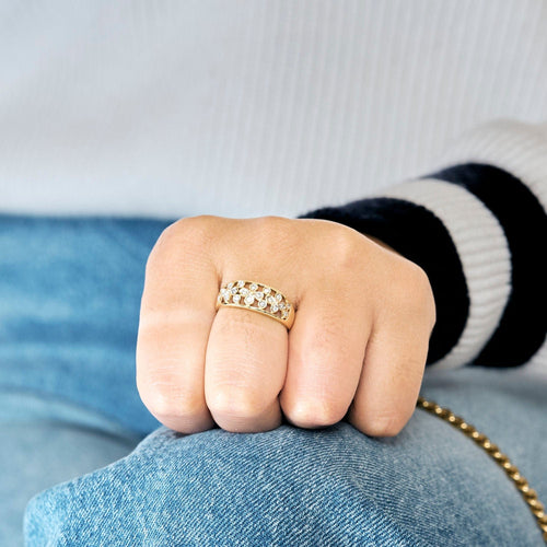 Bague 58 Bague en or jaune et diamants 58 Facettes LP1204/11