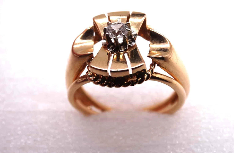 Bague 50 Bague Tank Oxyde de Zirconium 58 Facettes 11753