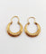 Boucles d'oreilles Créoles Art Déco or rose finement travaillées 58 Facettes A06263