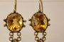 Boucles d'oreilles Boucles d'oreilles antiques en or et topaze 58 Facettes 7638