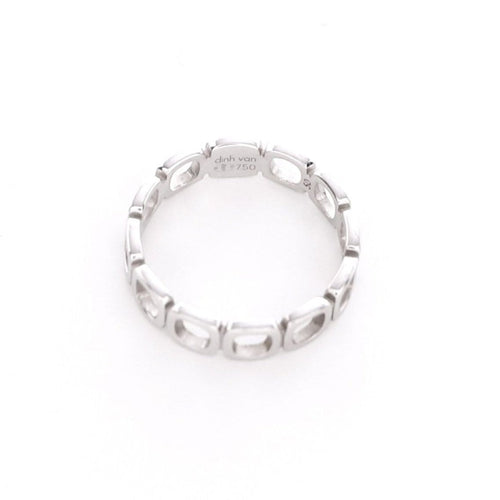 Bague 50 DINH VAN - Bague or blanc et diamants 58 Facettes 99868