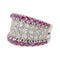 Bague 49.5 Bague Or blanc Diamant, Rubis 58 Facettes 3411143CN