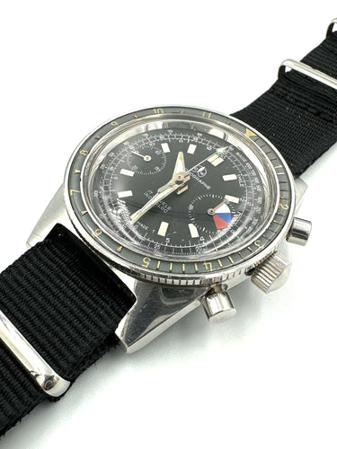 Montre OLLECH & WAJS. Rare montre vintage regate 58 Facettes