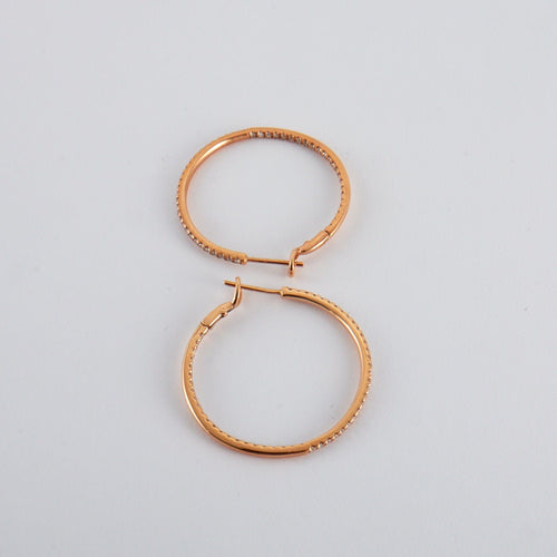 Boucles d'oreilles Boucle d'Oreilles Créoles Diamants 58 Facettes 2.93