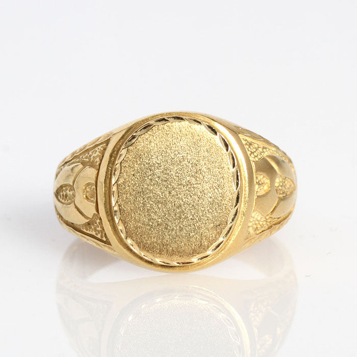 oval gold seal