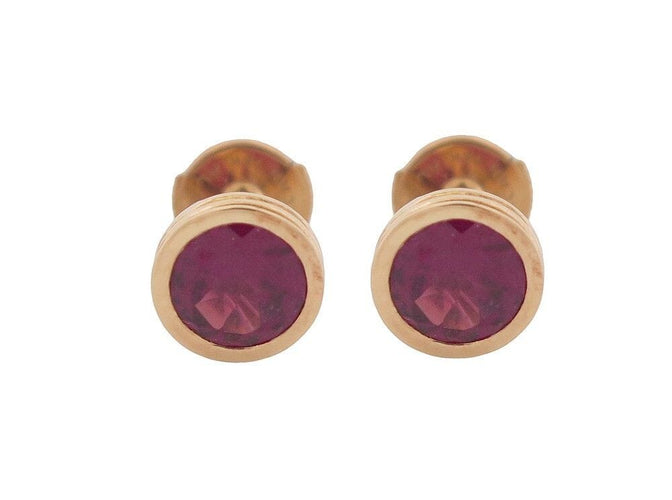 Boucles d'oreilles boucles d'oreilles POIRAY puces lolita rhodolite or 18k  s 58 Facettes 268231
