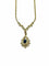 Collier Collier pendentif en or jaune avec diamants et saphirs 58 Facettes