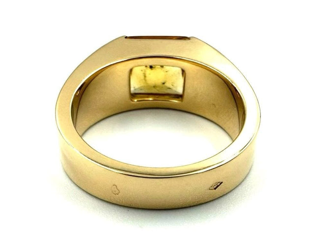 Bague 57 CARTIER - Collection Tank, bague or jaune et citrine 58 Facettes