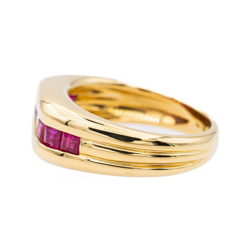 Bague 54 Bague Or jaune Diamant, Rubis 58 Facettes 3182207CN