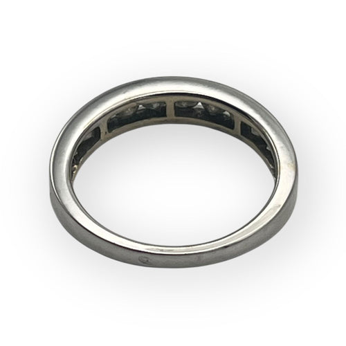 Bague 54 Bague or blanc & 10 diamants 58 Facettes 149057001