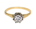 Bague 53 Bague Solitaire Deux Ors Diamant 58 Facettes A11556