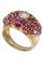 Bague 53 BAGUE DÔME RUBIS ET DIAMANT 58 Facettes 084191
