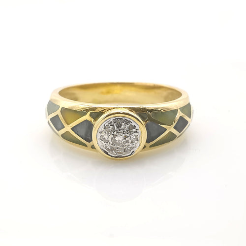 Bague Bague or & diamants 58 Facettes