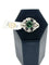 Bague 59.5 Bague en or blanc tourmaline verdelite et diamants 58 Facettes