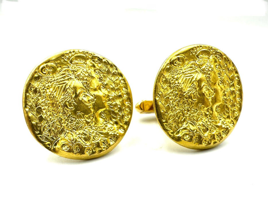 Boutons de manchette PIAGET/DALI. Boutons de manchettes Vintage en or jaune 58 Facettes