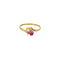 Bague 60 Bague l'intemporelle en or jaune, or blanc, rubis, diamants et perle de culture 58 Facettes LP1274/BET