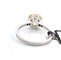 Bague 51 Bague en or blanc avec diamant solitaire 58 Facettes