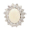 Bague 56 Bague Marguerite Or blanc Opale, Diamant 58 Facettes 2308980CN