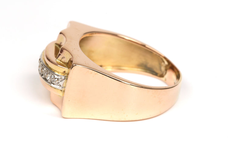 Bague 61 Bague Tank Art Déco or jaune diamants 58 Facettes 21795