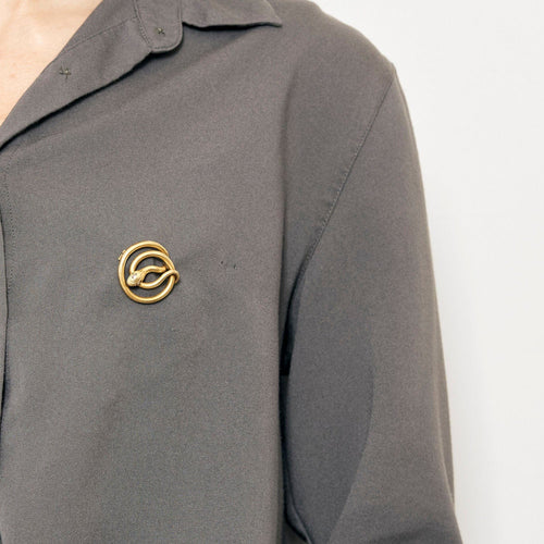 Broche Broche Serpent Or jaune 58 Facettes SBR1754