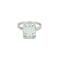 Bague 54,5 Bague Solitaire en or blanc et aigue-marine 58 Facettes RAM3095