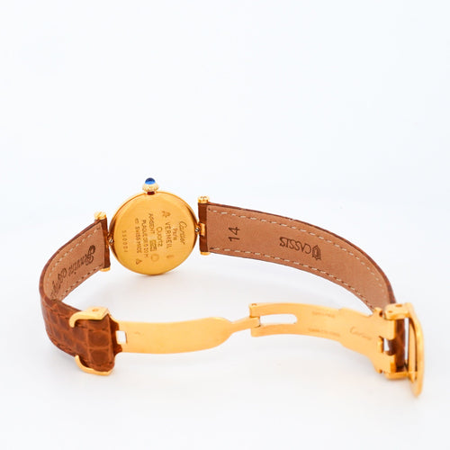 Cartier Must Vendôme - Lemon roman dial - SM 58 Facettes