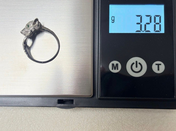 Bague 52 Bague Panthère en or blanc et diamants 58 Facettes WC-2025-2325