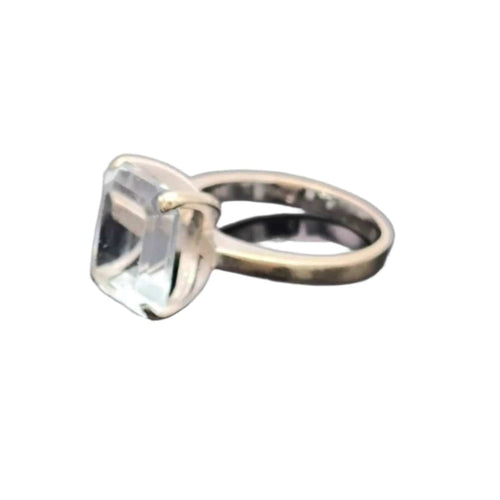 Bague 50 Bague vintage or gris aigue-marine 58 Facettes