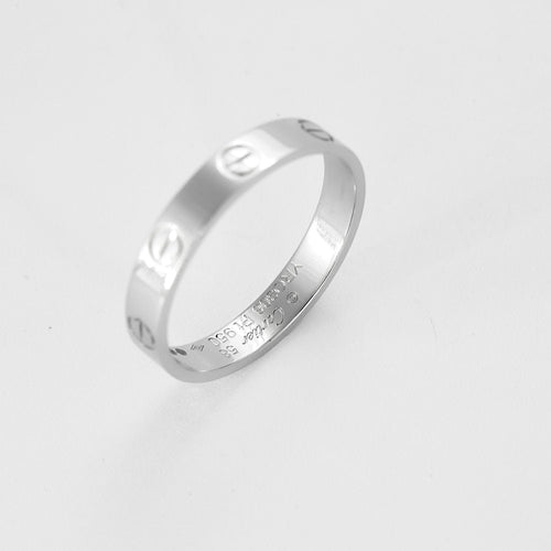 Bague 58 Cartier Bague Love Platine. Petit Modèle 58 Facettes 58FC28